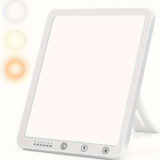 10.000 Lux Tageslichttherapielampe | UV-frei mit 3 Farbmodi & Timerfunktion