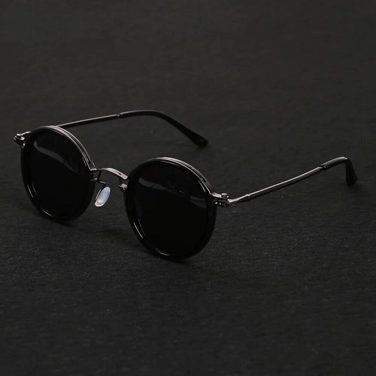 Metall Sonnenbrille Unisex – Polarisierter runder Rahmen