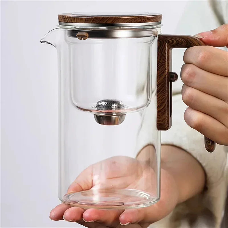 Glasteekanne mit Infuser | stilvoller Teemacher für losen Tee