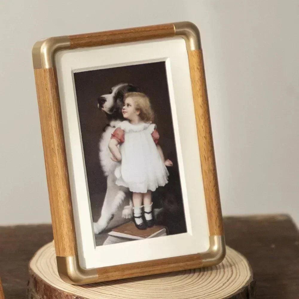 Wooden Photo Frame - Solid Wood & Vintage Design