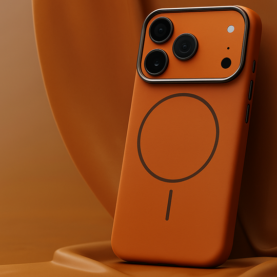 Funda de Cuero para iPhone 17 – Compatible con MagSafe y Resistente a Caídas