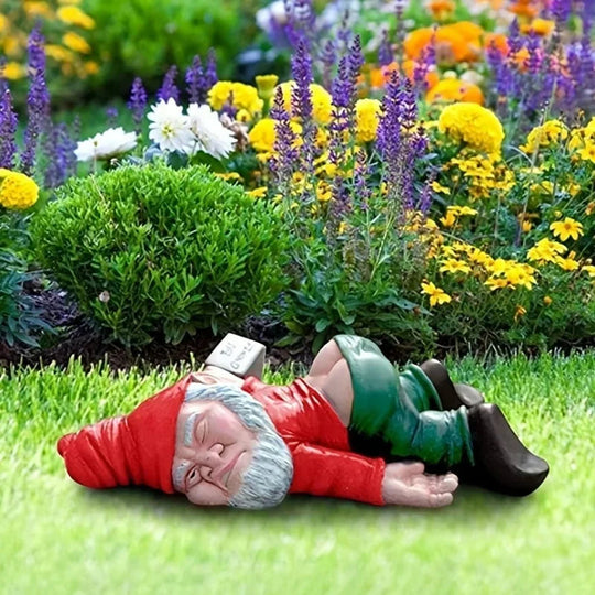 Lying Humorous Garden Statue | Playful Garden Ornament