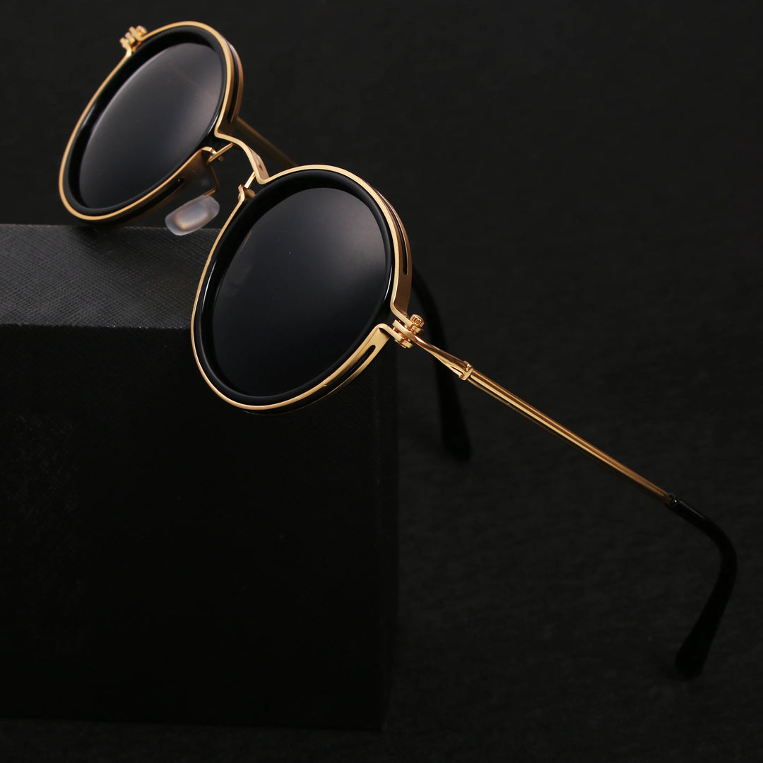 Metall Sonnenbrille Unisex – Polarisierter runder Rahmen