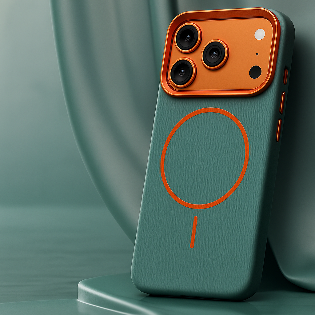 Funda de Cuero para iPhone 17 – Compatible con MagSafe y Resistente a Caídas