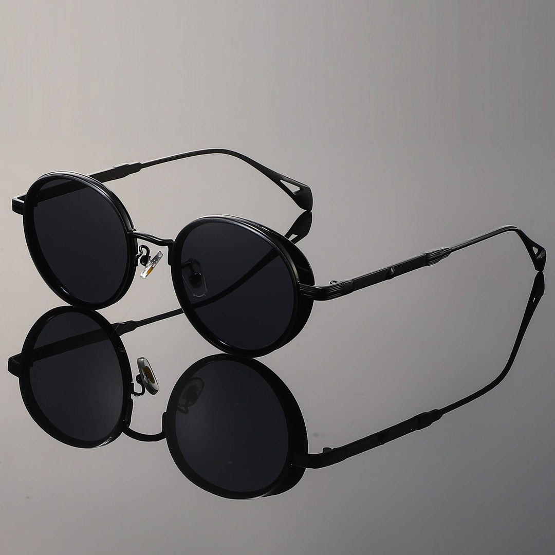 Gafas de sol redondas retro – Montura metálica con protección UV400