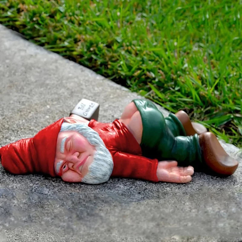 Lying Humorous Garden Statue | Playful Garden Ornament