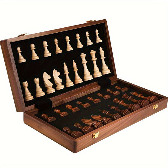 Wooden Chess Set | Strategic Board Game for Competition