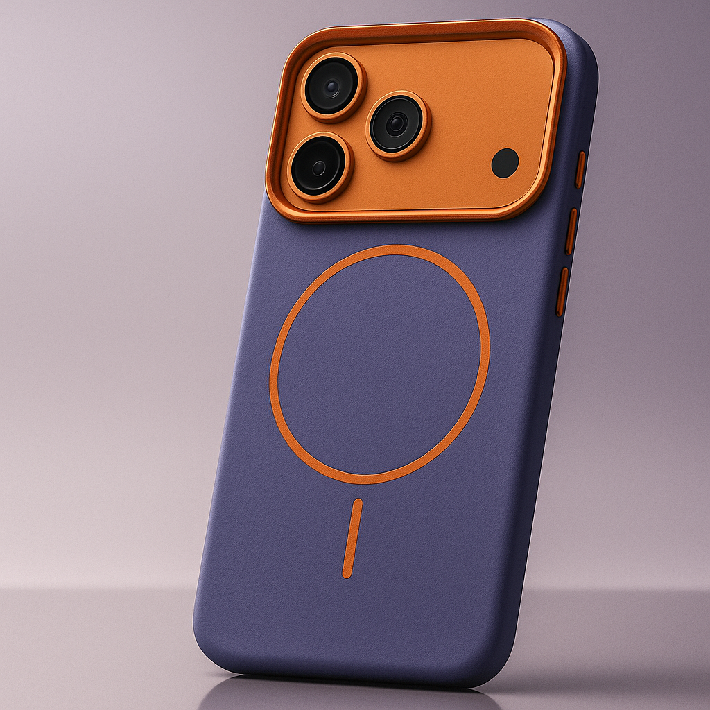 Funda de Cuero para iPhone 17 – Compatible con MagSafe y Resistente a Caídas