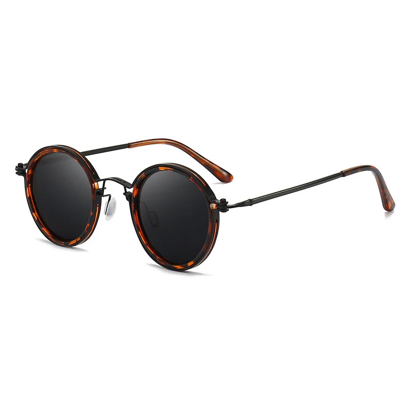 Metall Sonnenbrille Unisex – Polarisierter runder Rahmen