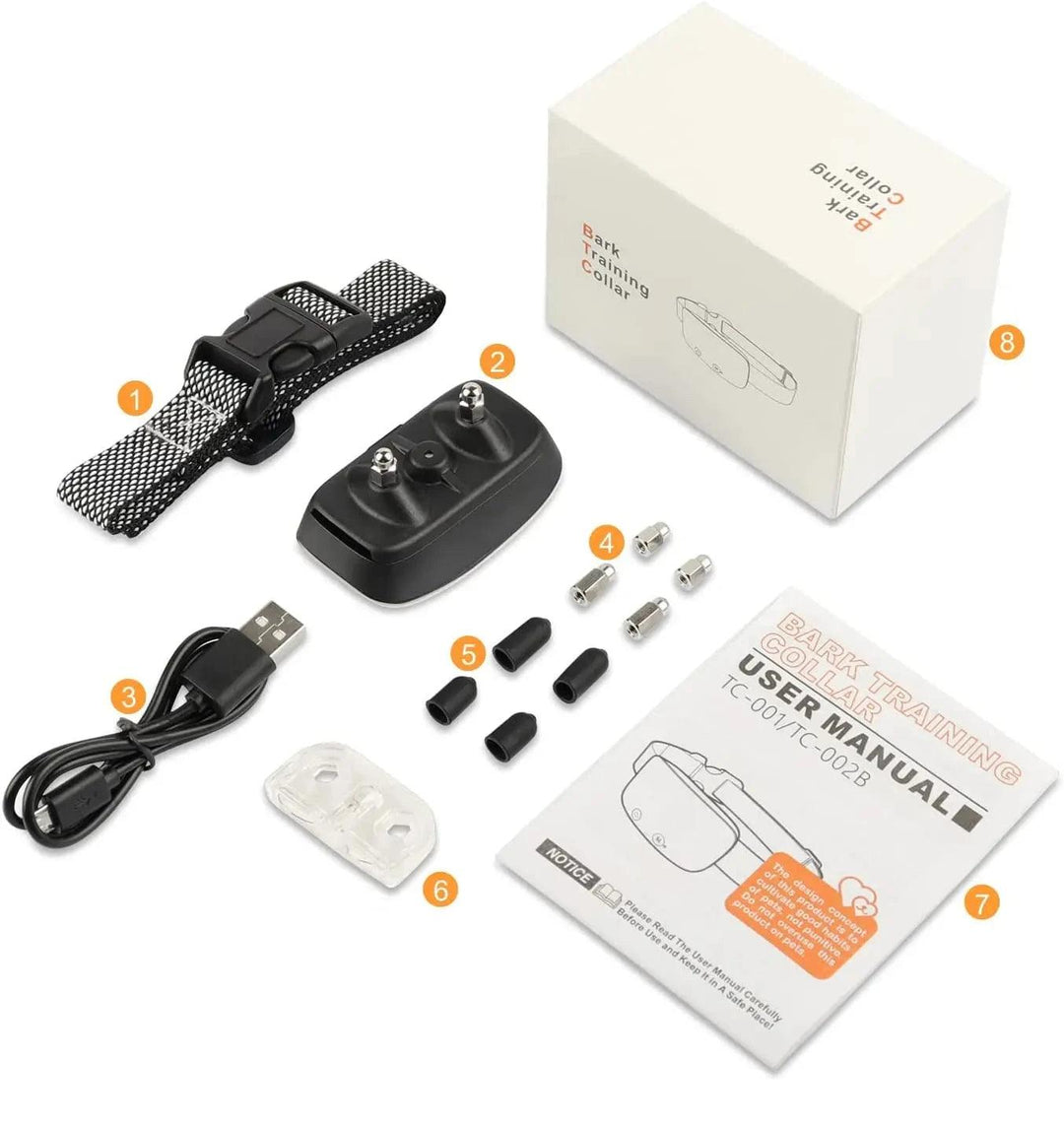 Automatic Anti-Barking Dog Collar – Rechargeable Waterproof Training Collar