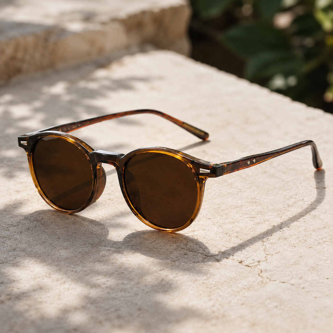 Round Polarized Sunglasses for Women – UV400 Retro Look