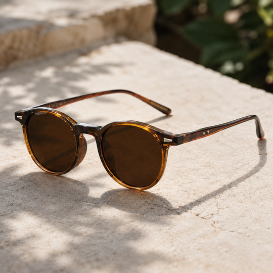 Round Polarized Sunglasses for Women – UV400 Retro Look