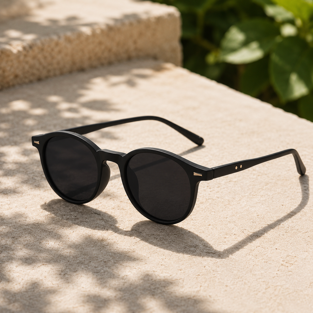 Round Polarized Sunglasses for Women – UV400 Retro Look