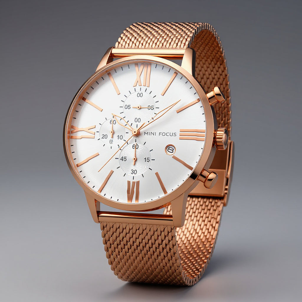 Men’s Chronograph Watch - 45mm with Mesh Band