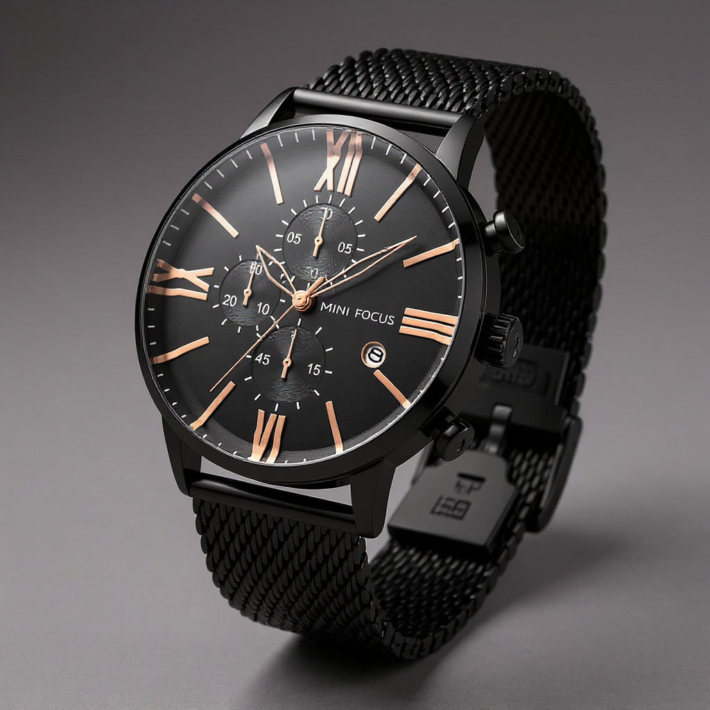 Men’s Chronograph Watch - 45mm with Mesh Band