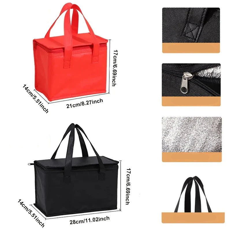 Insulated Cooler Bag with Aluminum Lining - For Picnic and Lunch