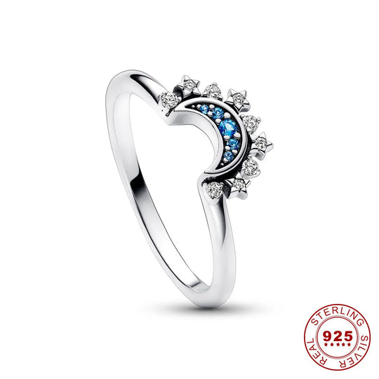 Sun & Moon Crystal Ring Set