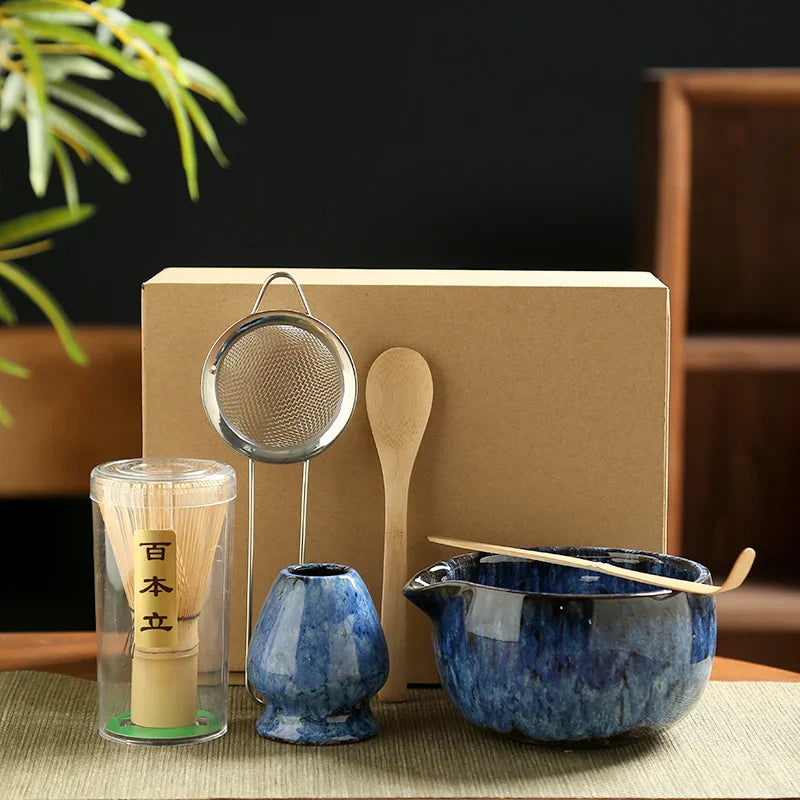Matcha Set - 6 Pieces with Bamboo Whisk and Bowl
