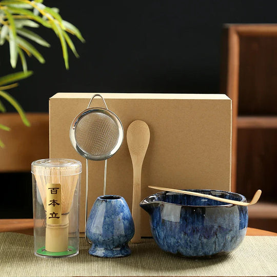 Matcha Set - 6 Pieces with Bamboo Whisk and Bowl