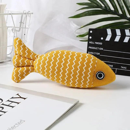 Interactive Catnip Fish Toy – Chewing, Kicking Play for Indoor Cats