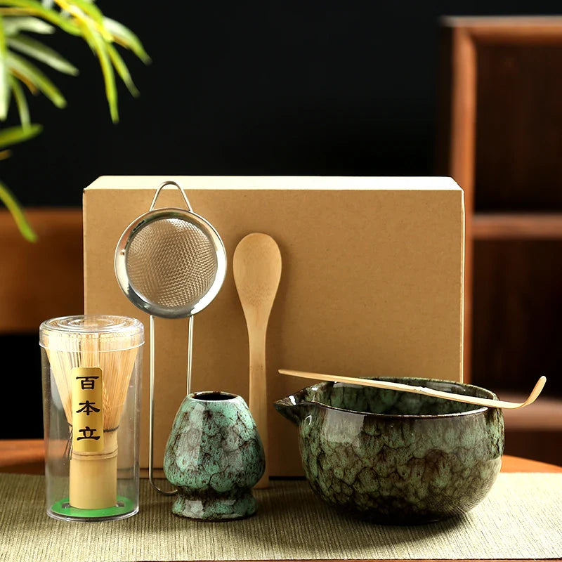 Matcha Set - 6 Pieces with Bamboo Whisk and Bowl