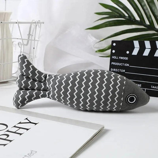 Interactive Catnip Fish Toy – Chewing, Kicking Play for Indoor Cats