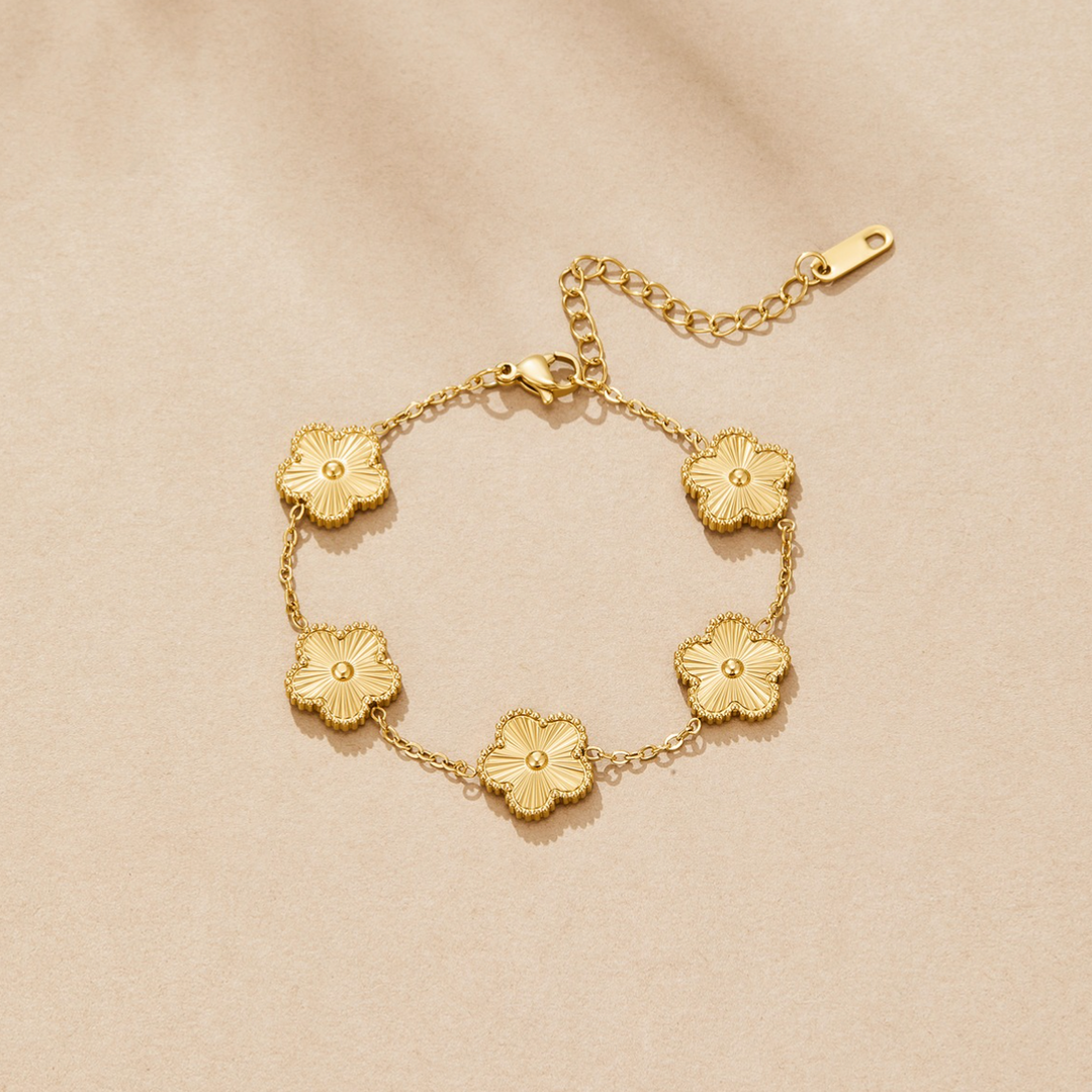 Pulsera de la suerte de oro