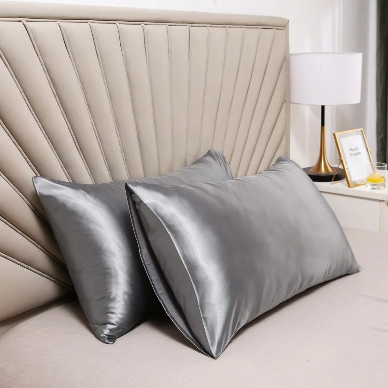 Silky Soft Satin Pillowcase - Soft Pillow Cover for Hair & Skin, Cozy Decoration for Bedding at Home