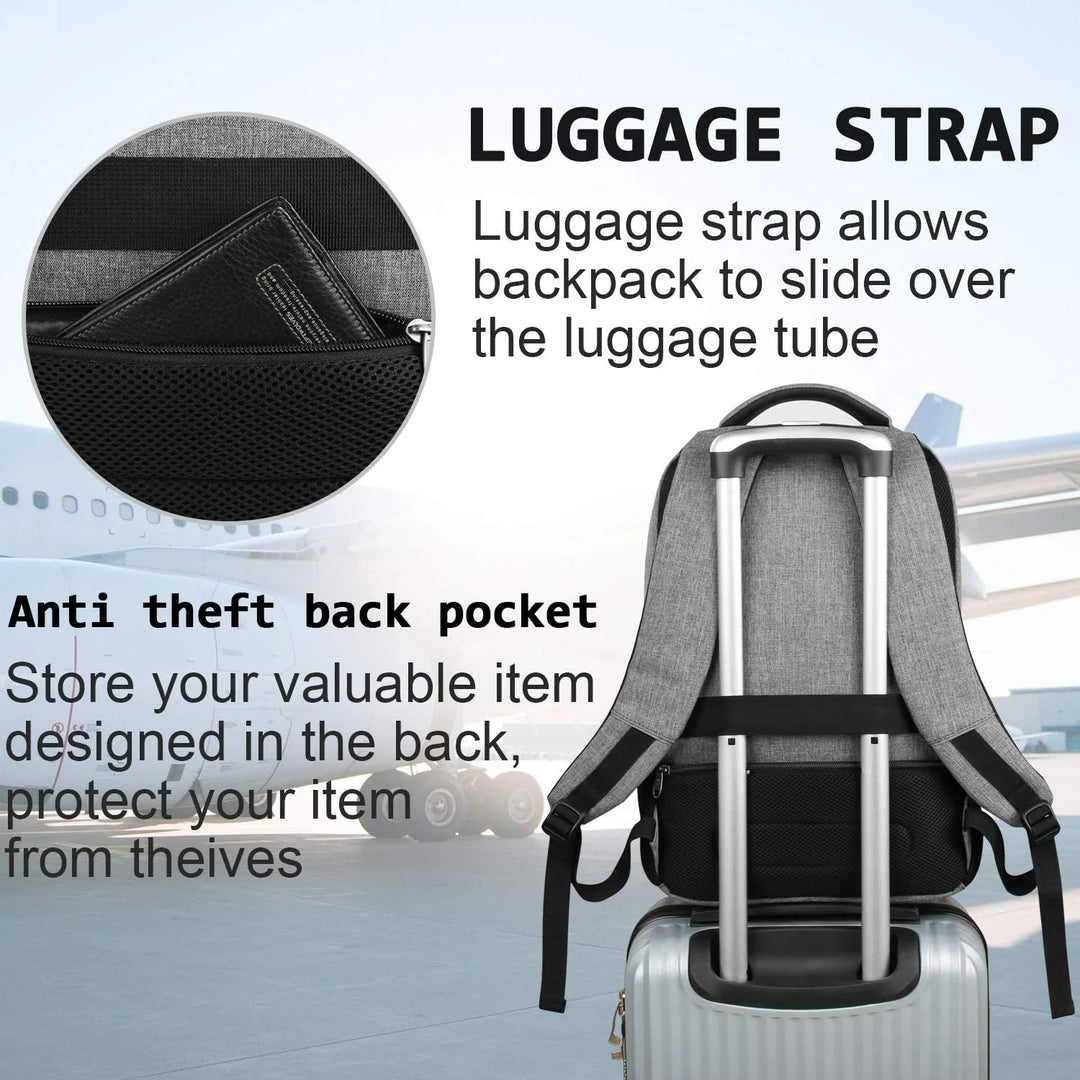 Anti-diefstal Laptop Rugzak met USB-oplaadpoort