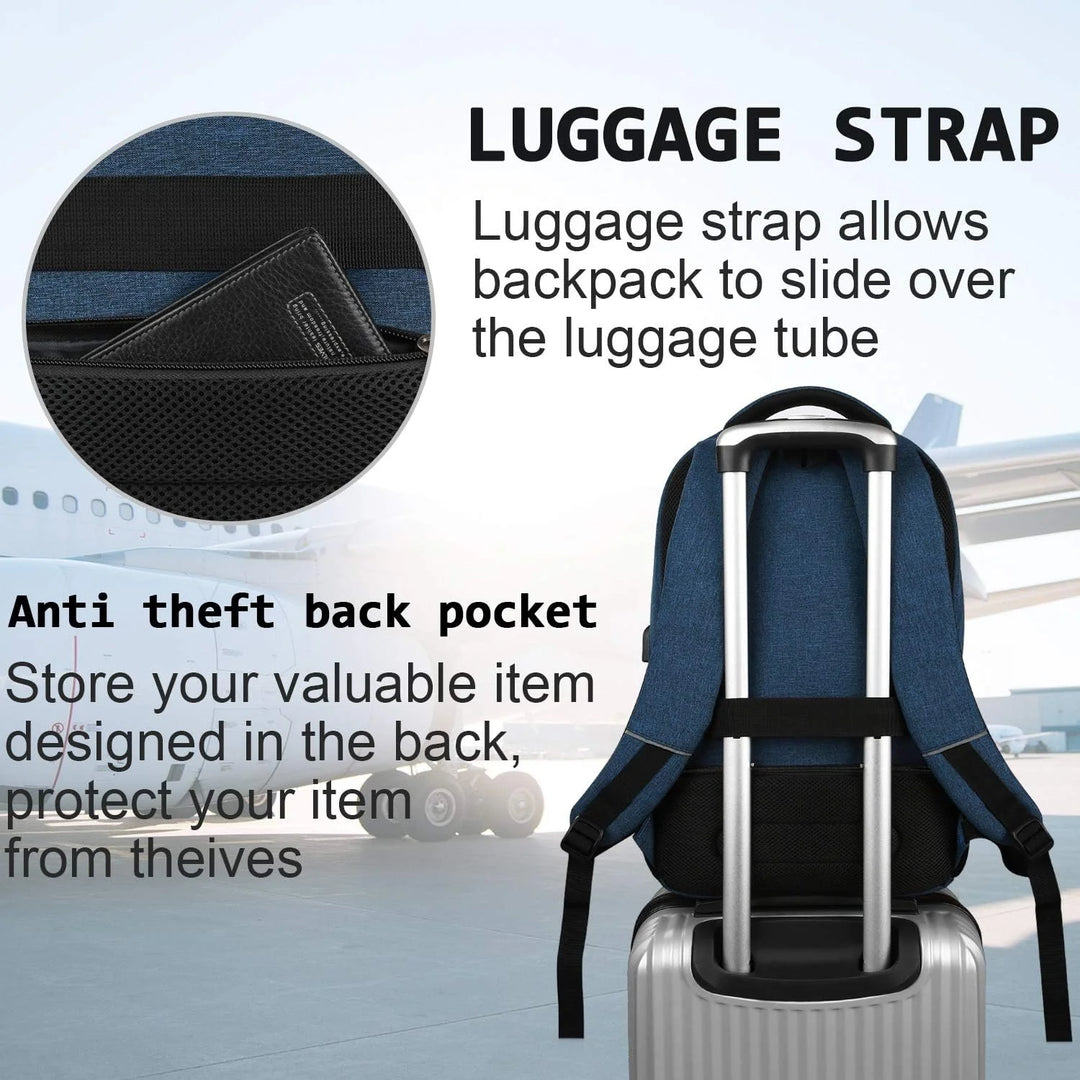 Anti-diefstal Laptop Rugzak met USB-oplaadpoort