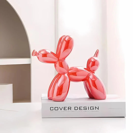 Ballonhond Beeld van Keramiek – Decoratieve Sculptuur voor Interieur