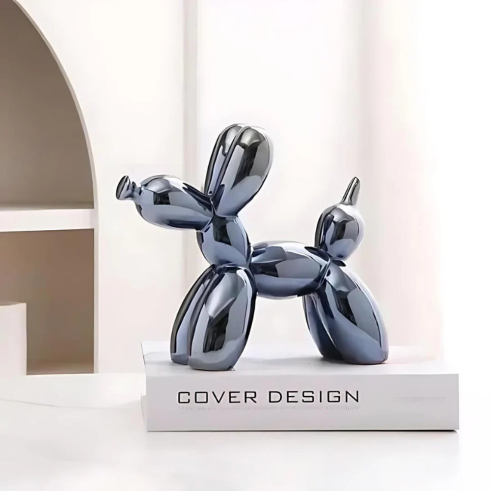 Ballonhond Beeld van Keramiek – Decoratieve Sculptuur voor Interieur