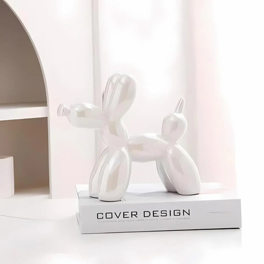 Ballonhond Beeld van Keramiek – Decoratieve Sculptuur voor Interieur