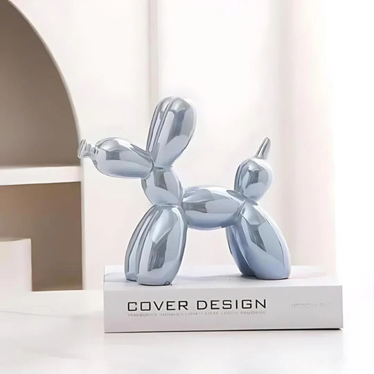 Ballonhond Beeld van Keramiek – Decoratieve Sculptuur voor Interieur