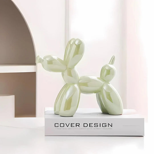 Ballonhond Beeld van Keramiek – Decoratieve Sculptuur voor Interieur