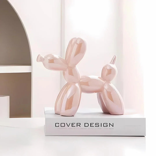 Ballonhond Beeld van Keramiek – Decoratieve Sculptuur voor Interieur