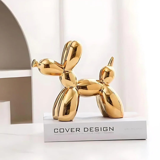 Ballonhond Beeld van Keramiek – Decoratieve Sculptuur voor Interieur