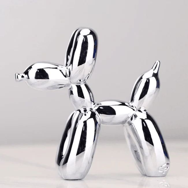 Ballonhond Sculptuur – Decoratief Beeld met Glanslaag