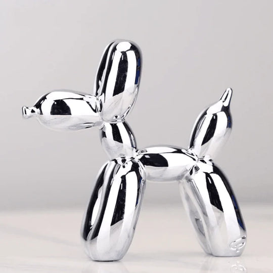 Ballonhond Sculptuur – Decoratief Beeld met Glanslaag