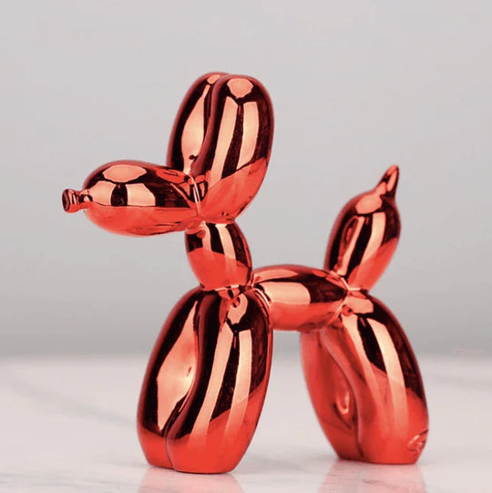 Ballonhond Sculptuur – Decoratief Beeld met Glanslaag