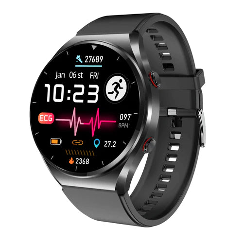 Bloedsuiker- en bloeddrukmonitoringsmartwatch voor heren