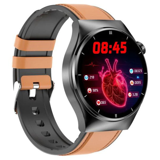 Bloedsuiker- en bloeddrukmonitoringsmartwatch voor heren