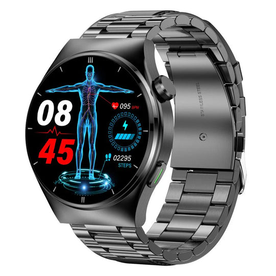 Bloedsuiker- en bloeddrukmonitoringsmartwatch voor heren