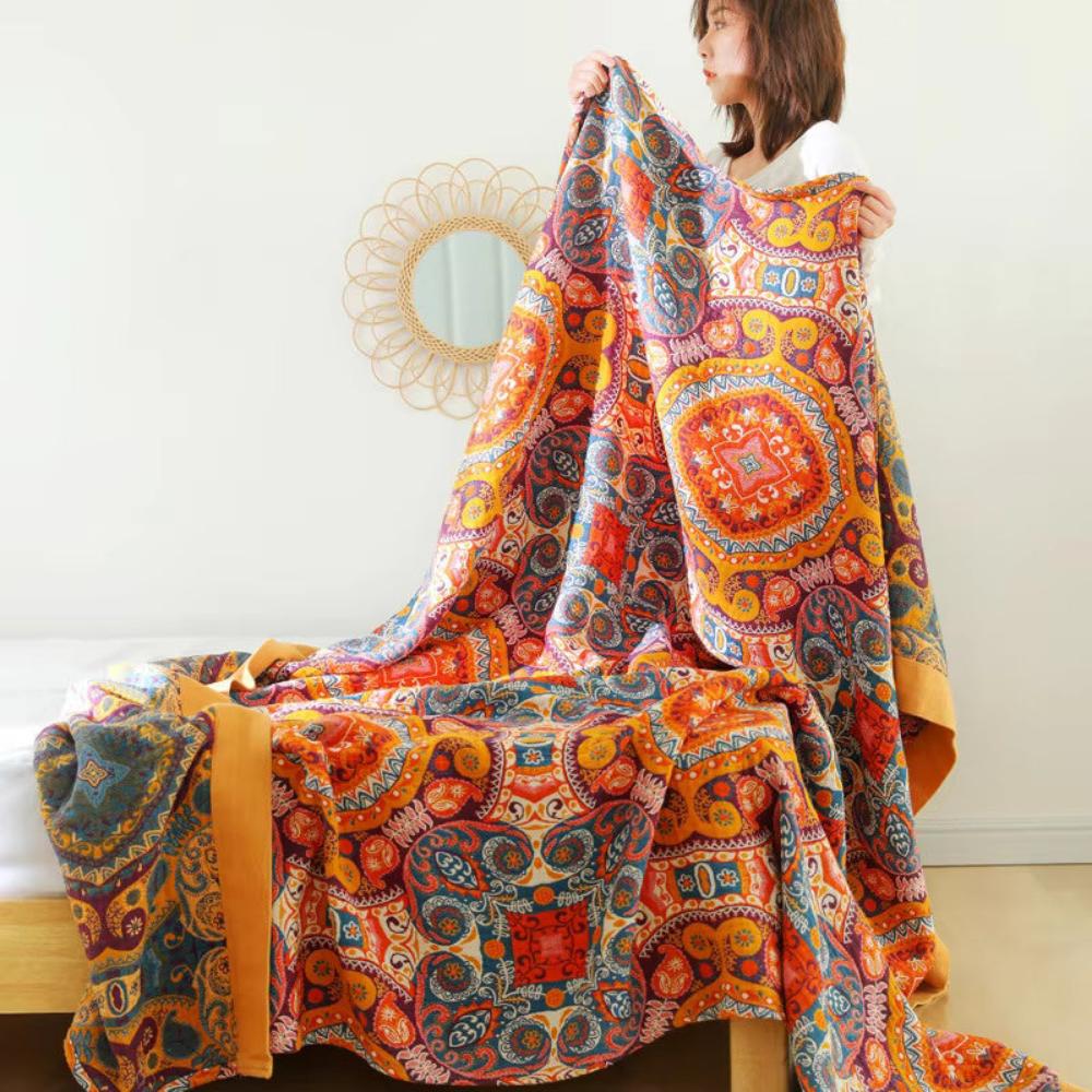 Boho omkeerbare koeldeken Comfort ademende slaap