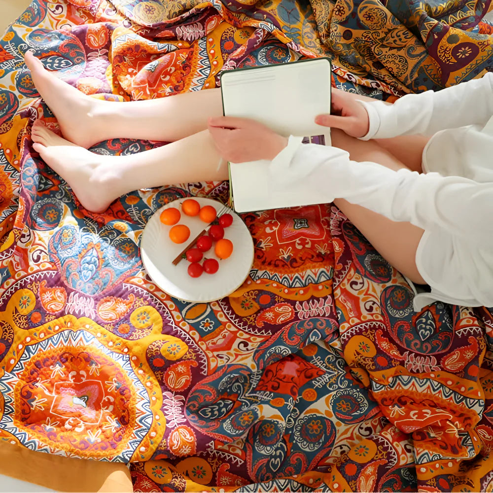 Boho omkeerbare koeldeken Comfort ademende slaap