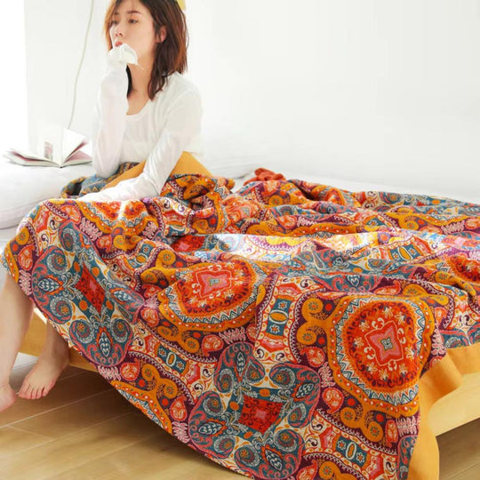 Boho omkeerbare koeldeken Comfort ademende slaap
