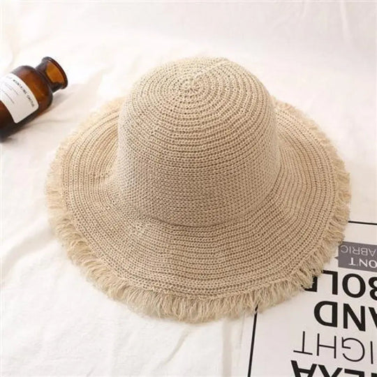 Bucket Hoed met Franjes - Tweekleurig Zomermodel