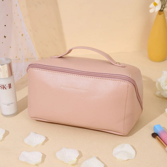 Cosmetische tas reizen groot - elegante make-up organizer voor dames met ritssluiting
