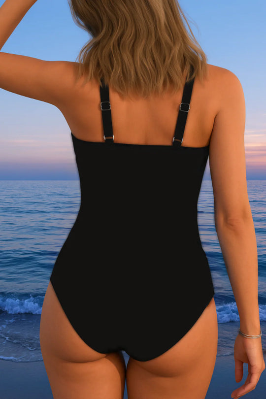 Dames Badpak Wikkelmodel – Figuurcorrigerend met Colorblock