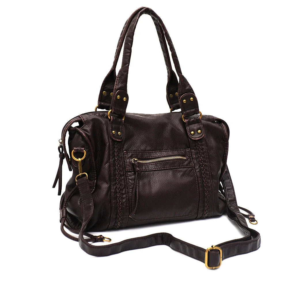 Dames Crossbody Tas Vintage – Vegan Leer